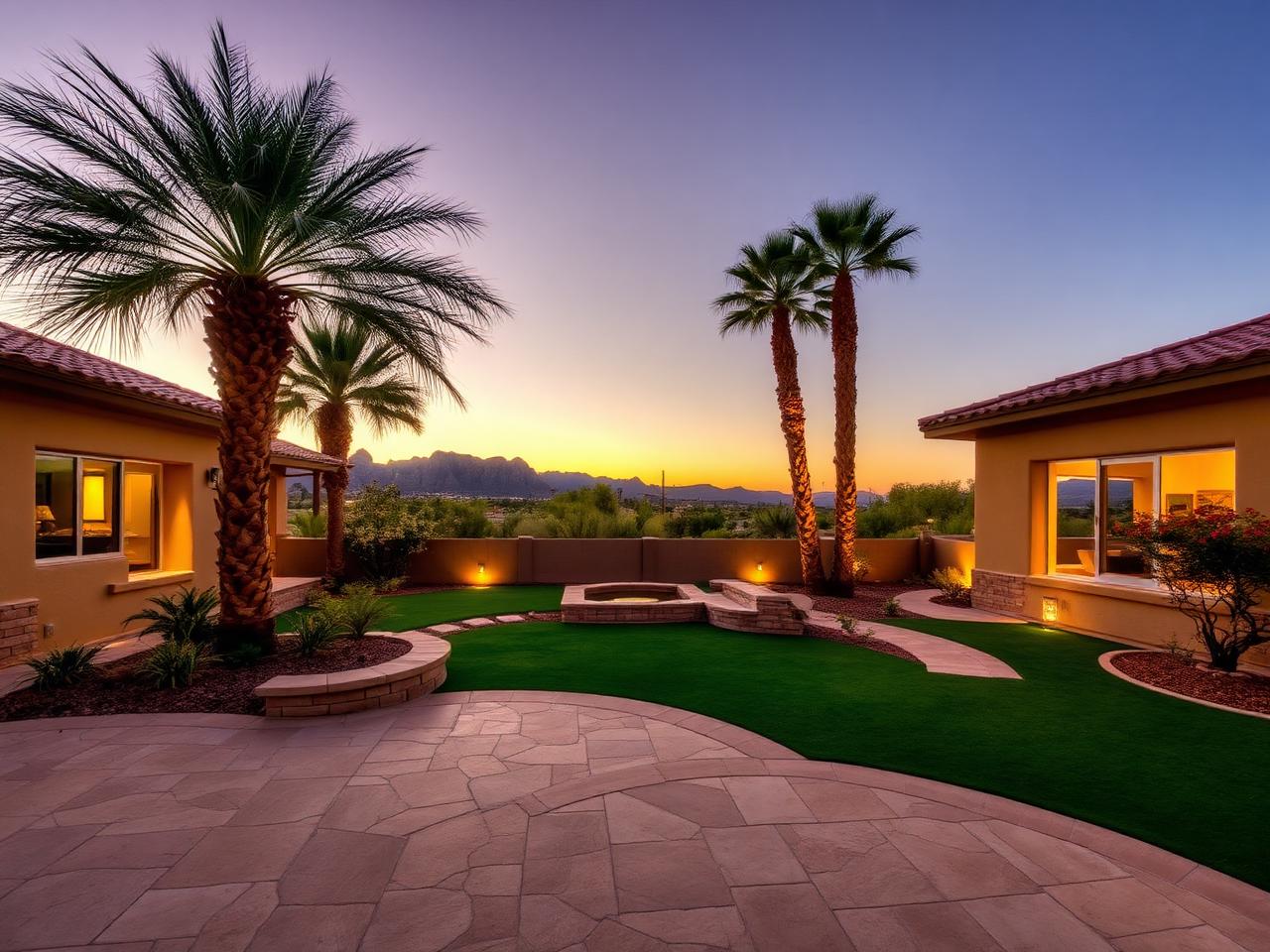 Pool Deck & Backyard